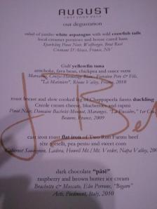 Tasting menu, August, New Orleans