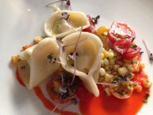 crab & corn tortellini