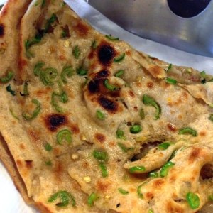 chili naan at Moti Mahal